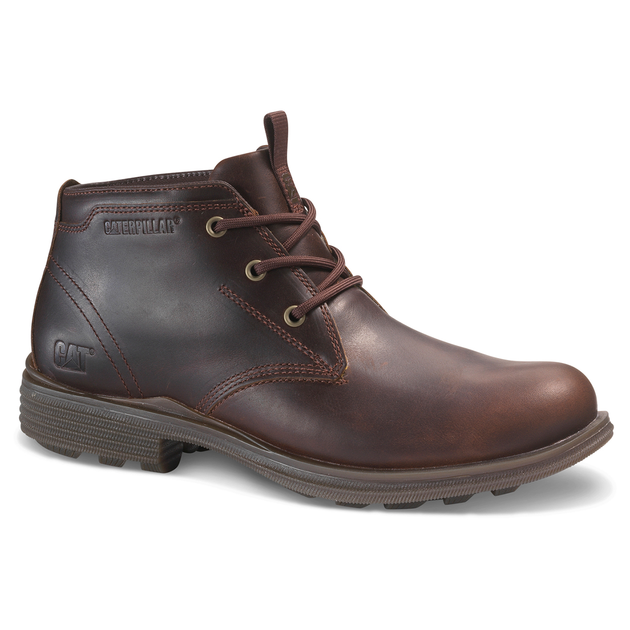 CAT FOOTWEAR - GRAYS RIVER - LEATHER BOOTS - FESTIVAL BROWN