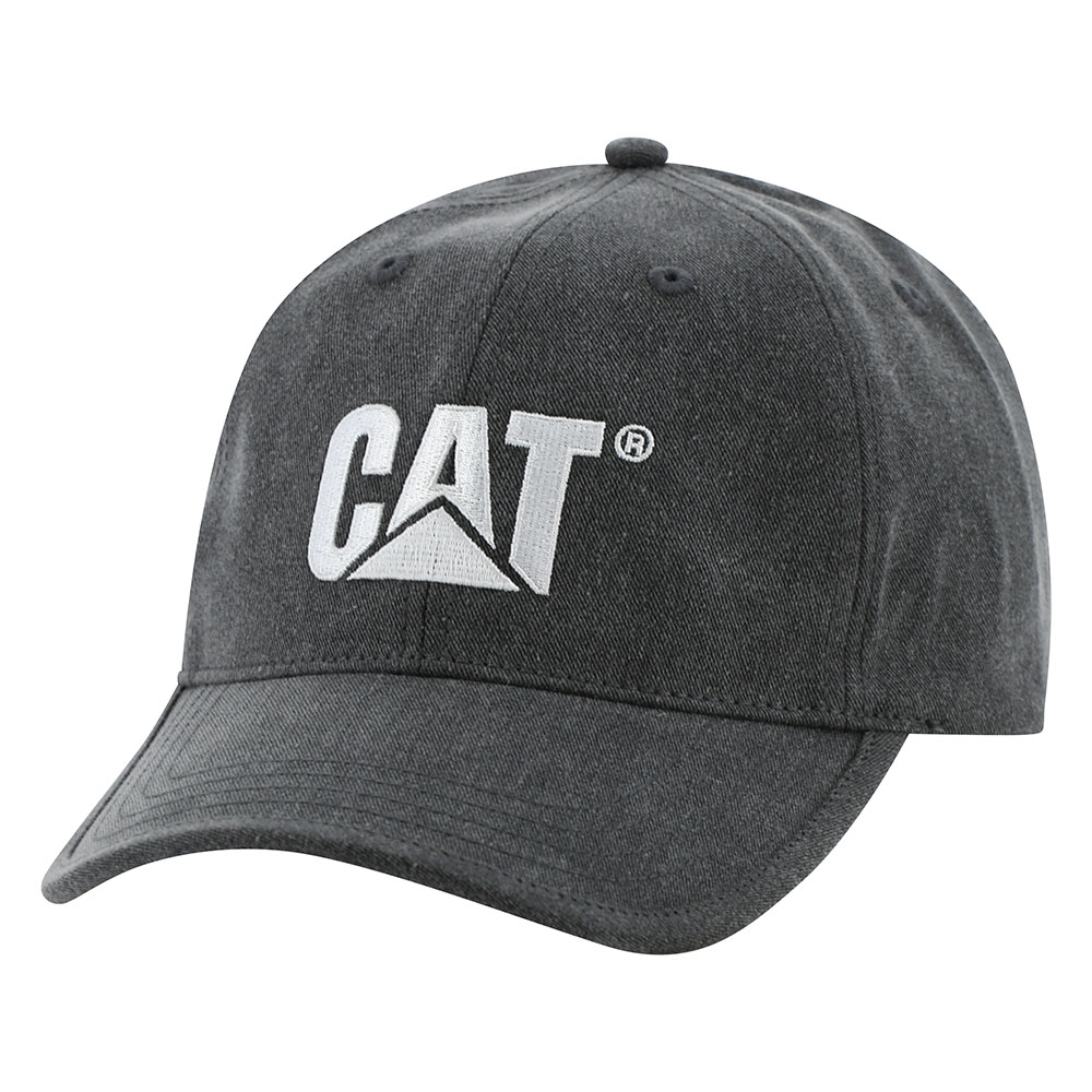Foundation contrast logo hat - Pitch black-white - Ch - unit - CAT Footwear