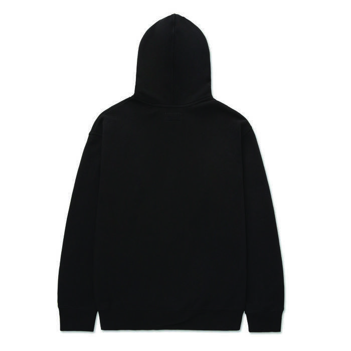 Fleece cat logo oversized pullover hoodie - Pitch black-trademark - Ca ...