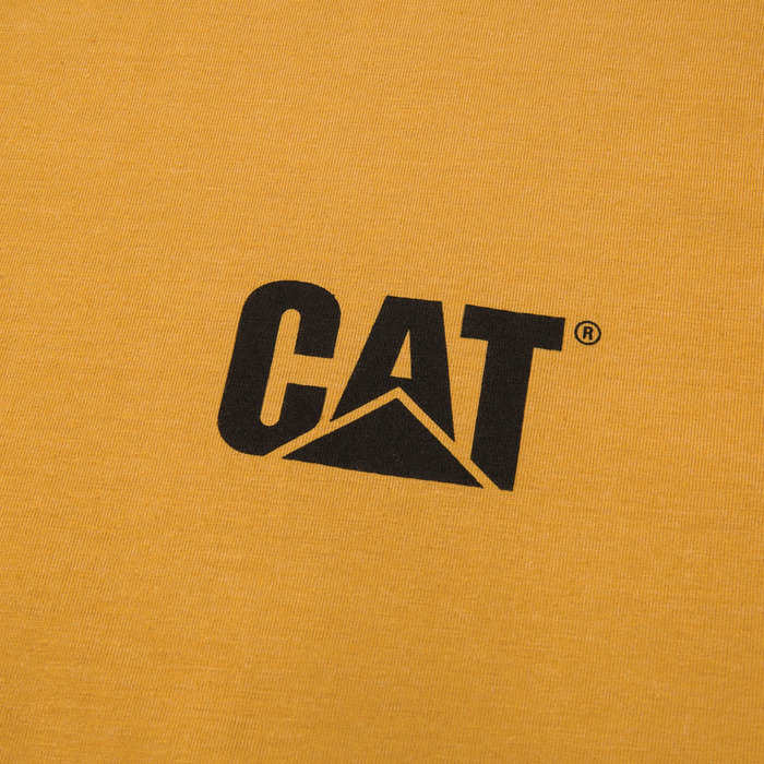 Trademark tee - Mustard yellow heather - Cw - tops - CAT Footwear